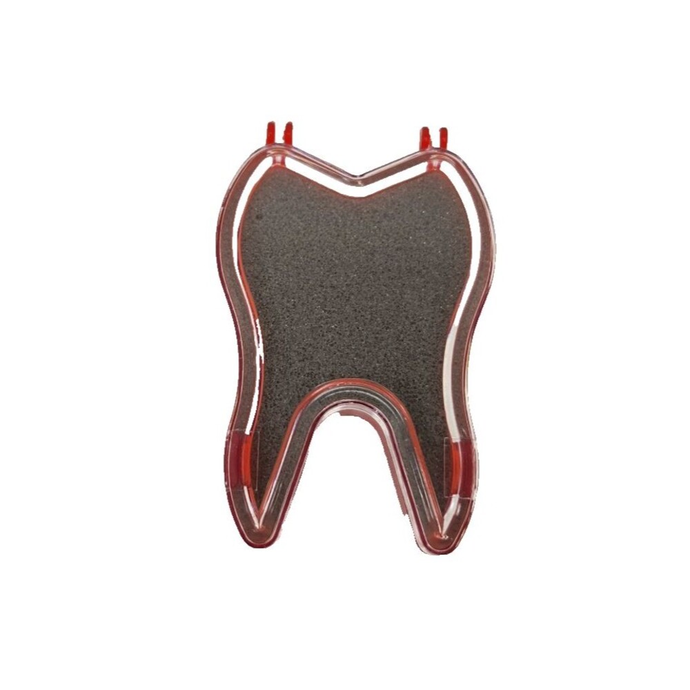 Tooth Shaped Tooth Storage Keepsake Container Hinged Plastic Toothfairy 2 X 3 In